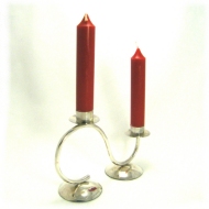 Silver twin candlestick